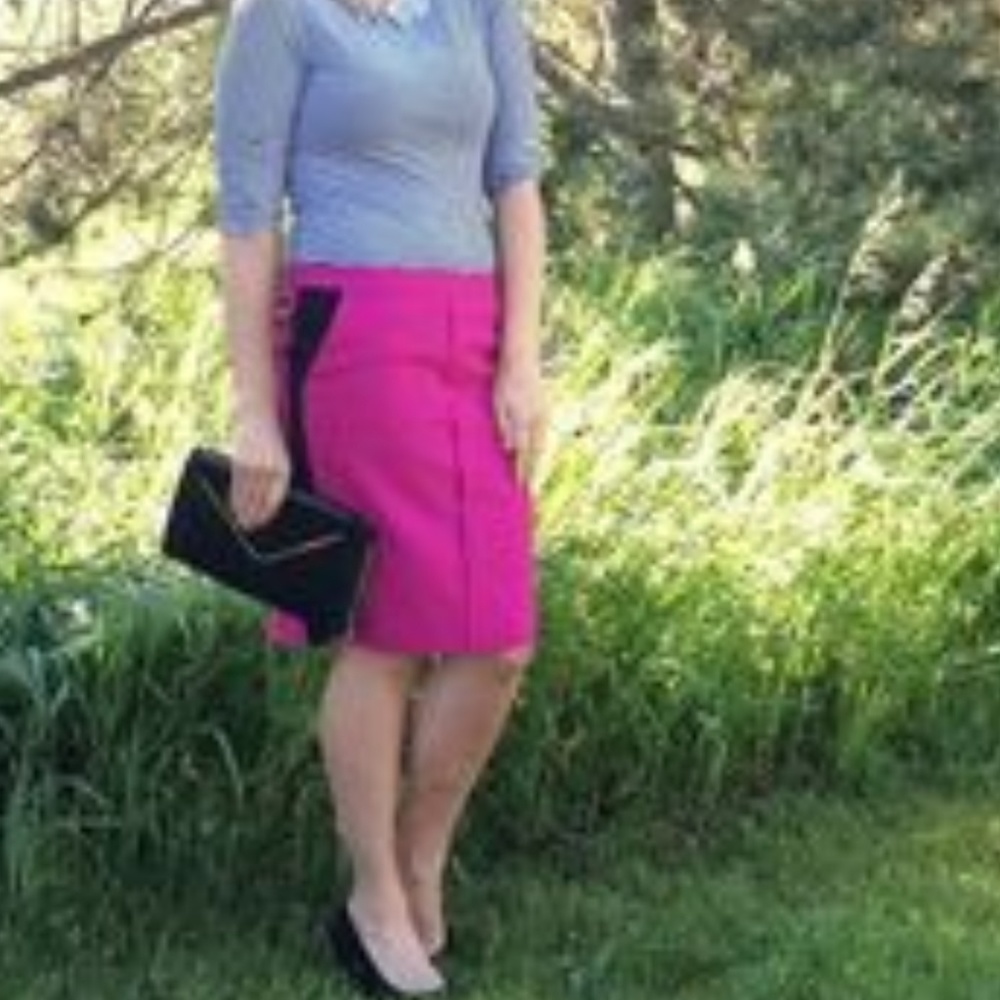 Hot pink skirt